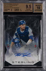 2014 Bowman Sterling Die-Cut Autographs #/50 Kyle Schwarber Rookie BGS GEM MINT 9.5 with Auto Grade 10