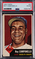 1953 Topps #27 Roy Campanella PSA VG-EX 4