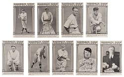 1948 Baseball's Great Hall of Fame Exhibits Complete Set (33)