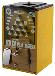 1950s Victor Vending Corp. Ten Pins Bowling Alley 1¢ Gumball Machine