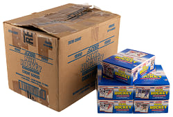 1990-1991 Score Hockey Bilingual Unopened Case & (7) Unopened English Boxes