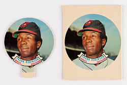 1970 Topps Candy Lids Frank Robinson Disc & Proof Pair - Very Tough & Clean!