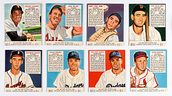1952 Red Man Tobacco with Tabs Near Complete Set (50/52) with Stan Musial & Ted Williams