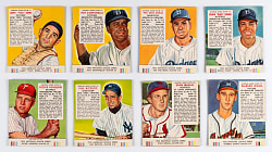1953 Red Man Tobacco with Tabs Near Complete Set (48/52) with Roy Campanella & Stan Musial