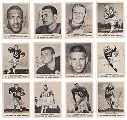 1963 Kahn's Wieners Football Near Complete Set (89/92) - Newly Discovered & Clean!