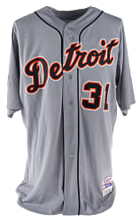 2011 Brad Penny Game-Used Detroit Tigers ALCS Game 1 Jersey with Sparky Anderson Patch - MLB Hologram Sticker