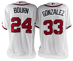 2012-2014 Atlanta Braves Game-Used Jersey & Pants Trio - Each MLB Holo