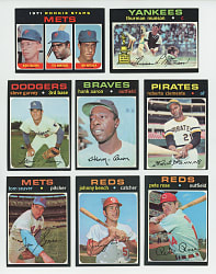 1971 Topps Collection (500+) with (40+) Hall of Famers & (100+) High Numbers - Clean!