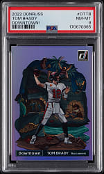 2022 Panini Donruss Football Tom Brady Downtown! PSA NM-MT 8