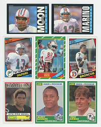 1983-1991 Football Complete Set Collection (6) with Hall of Fame Rookies & 1989 Score