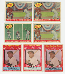 1959 Topps Collection (255) with (50+) Hall of Famers Including Aaron, Mantle & Mays