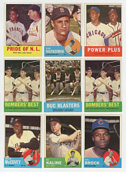1963 Topps Collection (624) with (70+) Hall of Famers & (230+) High Numbers