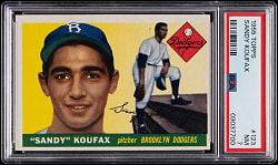 1955 Topps #123 Sandy Koufax Rookie PSA NM 7