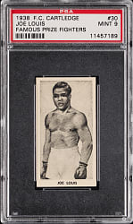 1938 F.C. Cartledge Famous Prize Fighters #30 Joe Louis PSA MINT 9