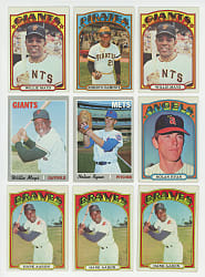 1970-1973 Mostly Topps Hall of Fame Collection (182) with (12) Aaron, (8) Clemente, (4) Mays & (2) Ryan - Loaded!