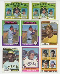 1972-1978 Topps Hall of Fame & Star Rookie Collection (44) with (2) George Brett & Dave Winfield