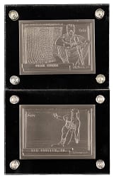 1992 Topps/Highland Mint Limited Edition Pure Silver Baseball Cards (2) with Ken Griffey Jr. & Frank Thomas