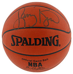 Larry Bird Single-Signed Basketball - UDA with Box & Cert Card
