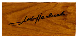 1999 John Havlicek Signed Boston Garden Original Parquet Floor Board - NBA Licensed