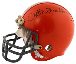 Rare Otto Graham Signed Full-Size Riddell PAC-44 Helmet with Full JSA LOA