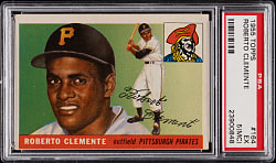 1955 Topps #164 Roberto Clemente Rookie PSA EX 5 (MC)