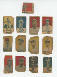 1921 W516 Type Assorted Strip Cards (13) Different with Alexander, Cobb, & Mathewson & Alexander