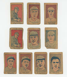 1926 W512 Strip Card Collection (10) with (8) Hall of Famers Including Roger Hornsby & Variations