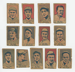 1928 W513 Strip Card Collection (13) with (7) Hall of Famers