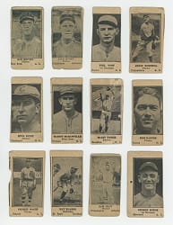1925-1931 W590 Strip Card Collection (12) with (3) Hall of Famers