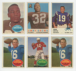 1957-1961 Mostly Topps Football Collection (76) with (33) Hall of Famers Including (2) Jim Brown & Johnny Unitas