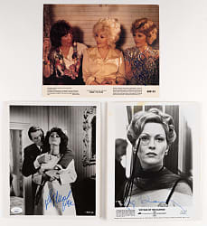 Faye Dunaway, Jane Fonda & Sophia Loren Single-Signed Photo Trio - Each with JSA