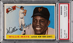 1955 Topps #194 Willie Mays PSA EX-MT 6
