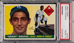 1955 Topps #123 Sandy Koufax Rookie PSA VG-EX 4