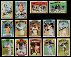 1972 Topps High-Grade Complete Set (787) with (17) PSA Graded NM 7 to NM-MT 8 Graded - Sharp!