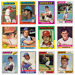 1974-1977 Topps Hall of Fame & Star Collection (143) with Aaron, Rose & Ryan