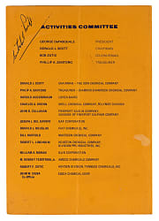 Satchel Paige Signed 1971 Dinner Program