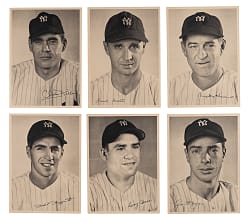 1947 & 1948 New York Yankees Picture Pack Complete/Near Set Pair (50) Total with Original Mailers