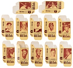 1971 Milk Duds Near Complete Set (70/72) in Complete Boxes - Clean!