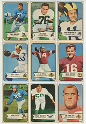 1954 Bowman Football Near Complete Set (126/128)