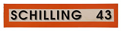 Circa 1988 Curt Schilling Rookie Era Baltimore Orioles Locker Nameplate