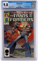 1984 Marvel The Transformers #1 First Autobots & Decepticons - CGC 9.8