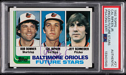 1982 Topps #21 Cal Ripken Jr. Period Signed Rookie PSA/DNA Authentic - Early Signature!