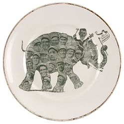 1911 World Series Champion Philadelphia Athletics Plate with Various Hall of Famers - Clean!