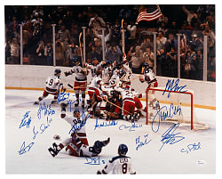 1980 Miracle On Ice Team USA 16x20 Photograph Signed by (15) - JSA