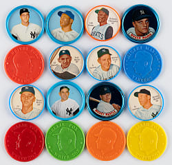 1959-1965 Salada/Armour/Old London Coin Collection (32) with (16) Hall of Famers Including (4) Mickey Mantle
