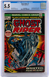 1973 Marvel Ghost Rider #1 First Son of Satan - CGC 5.5