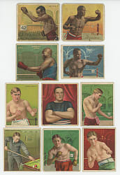 1910 T218 Champions Collection (71) with (36) Boxers Including Jack Johnson Side View