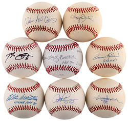 Hall of Fame & Star Single-Signed Baseballs (8)