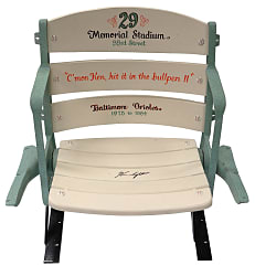 Ken Singleton Signed Baltimore Orioles Memorial Stadium Seat Custom Painted #29!