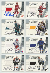 2002-2003 BAP Hockey In The Game-Used Jersey Autographs Starter Set (20) Different with (7) Hall of Famers